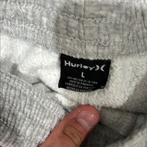 Hurley Kids Light Gray Sweatpants - Picture 2 of 3